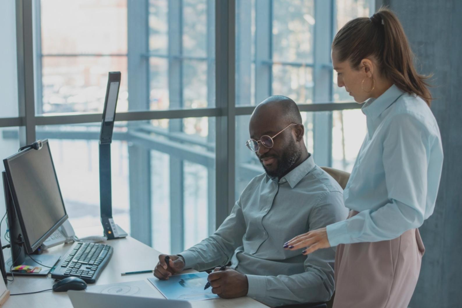 Professional training environment with capital budgeting learning materials and workshop setup